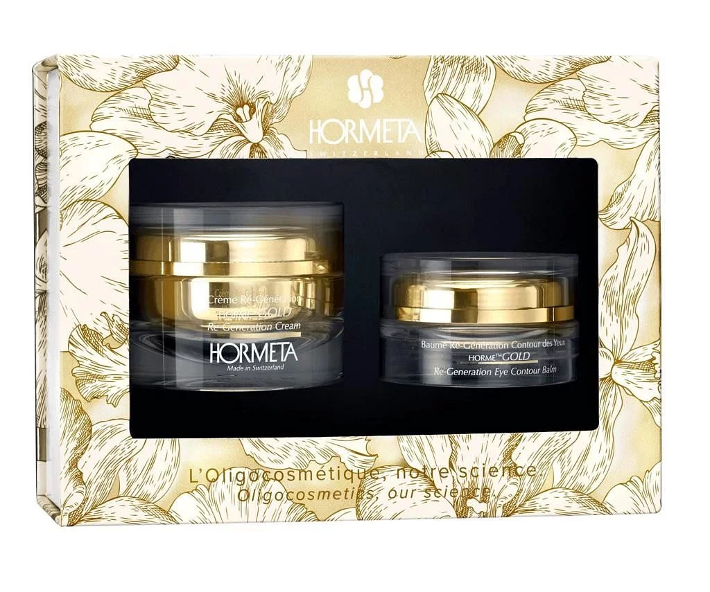 HORMETA COFFRET HORME GOLD CREME RE-GENERATION 50ML + BAUME CONTOUR DES YEUX 15ML