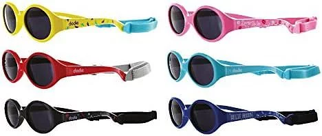DODIE LUNETTES DE SOLEIL BEBE ROSE GRIS JAUNE BLEU CIEL ROUGE 0-3ANS