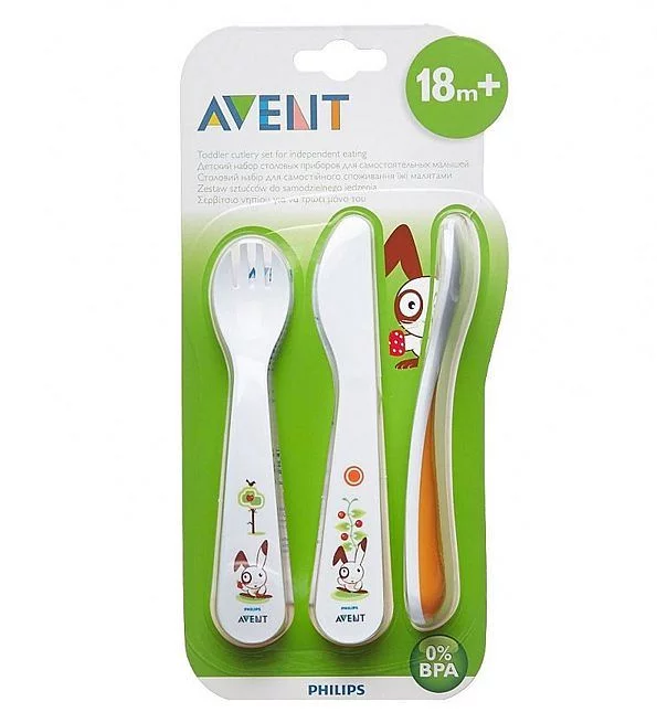 AVENT TOODLER CUILLERE ET FOURCHETTE +18MOIS REFERENCE SCF714/00