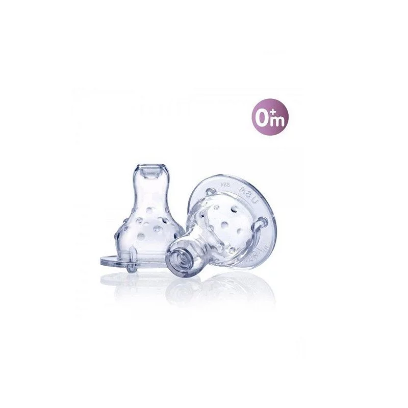 Nuby Tetine Silicone 0mois+ Boite De 2 Reference 2973