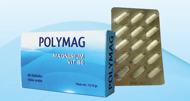 Polymag Magnesium + Vitamine B6 Boite De 30 Gelules