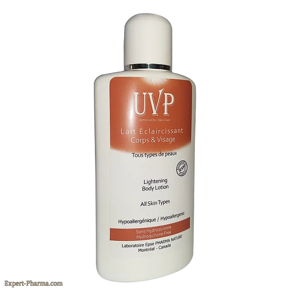 UVP LAIT ECLAIRCISSANT CORPS ET VISAGE TOUS TYPES DE PEAUX