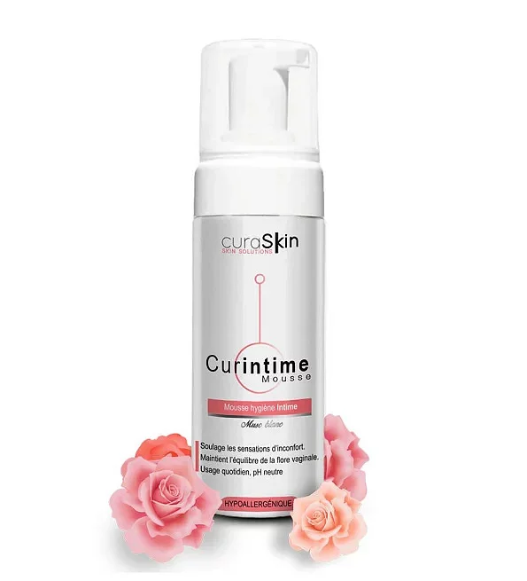 Curintime Mousse Intime Apaisante Musc Blanc 150ml