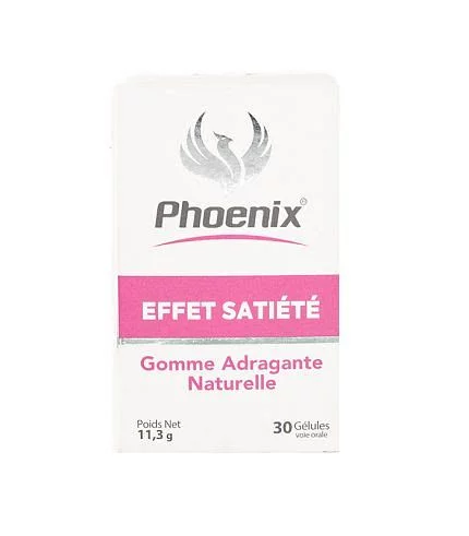 Phoenix Effet Satiete Gomme Adragante Naturelle Boite De 30 Gelules