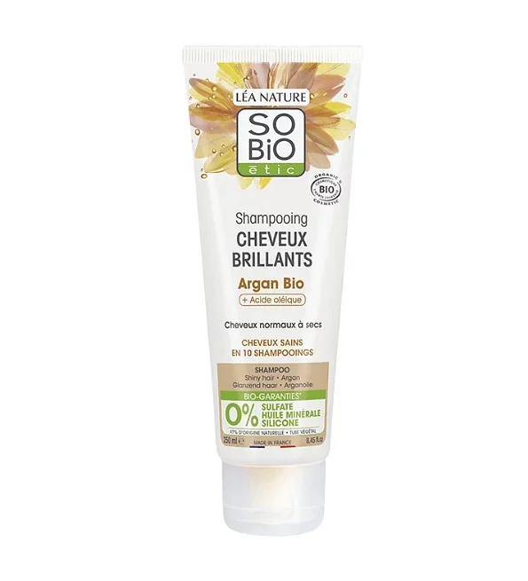 So'bio Shampooing Cheveux Brillants Argan 250ml