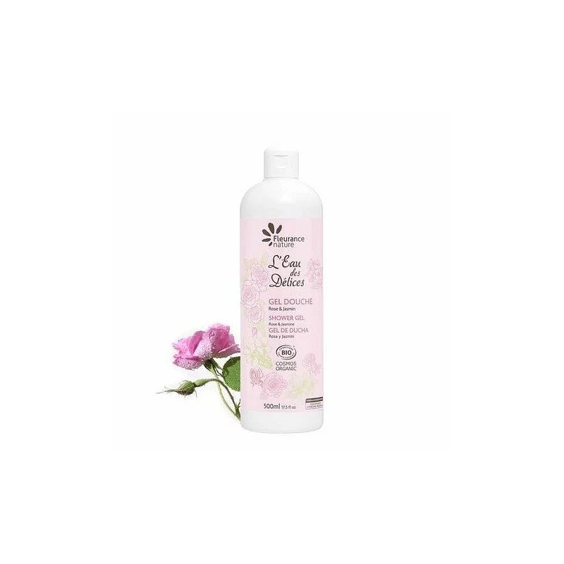 Fleurance Nature L'eau Des Delices Gel Douche Rose Et Jasmin 500ml