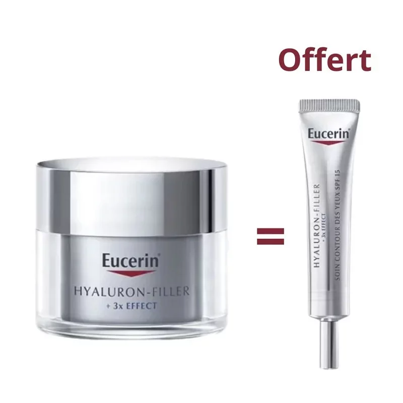 EUCERIN HYALURON FILLER DUO PACK SOIN DE NUIT 50ML + SOIN CONTOUR DES YEUX 15ML