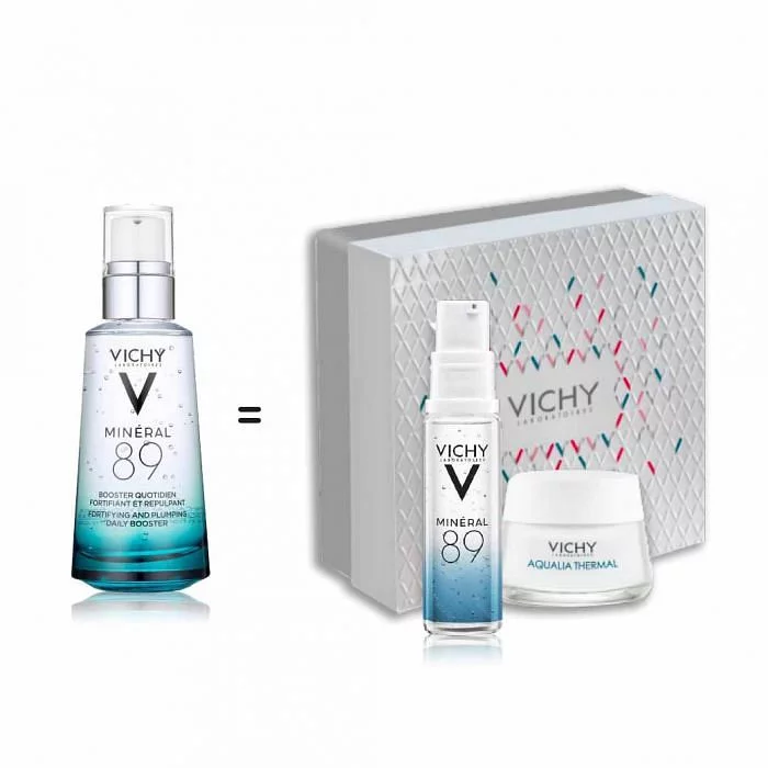 Vichy Mineral 89 50ml + Aqualia Thermal Legere 15ml + Mineral 89 10ml