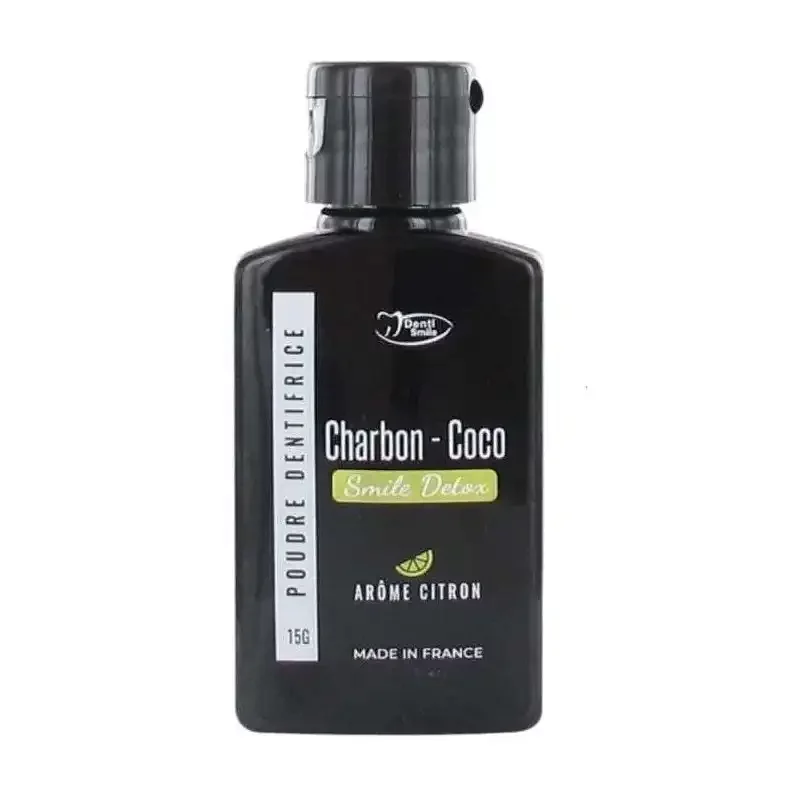 DENTI SMILE CHARBON COCO POUDRE DETOX AROME CITRON FLACON 15G
