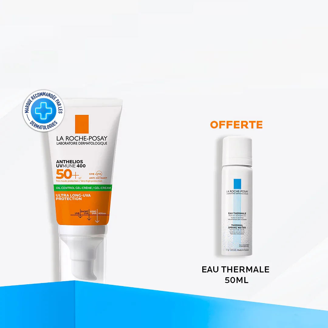 La Roche Posay Anthelios Xl Gel Creme Anti-brillance Spf50+ 50ml + Eau Thermale