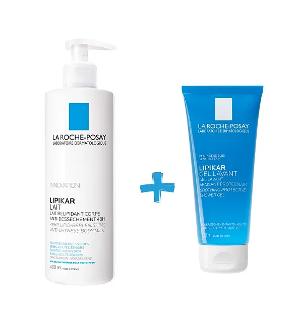 La Roche Posay Pack Lipikar Lait 400ml + Lipikar Gel Lavant 100ml