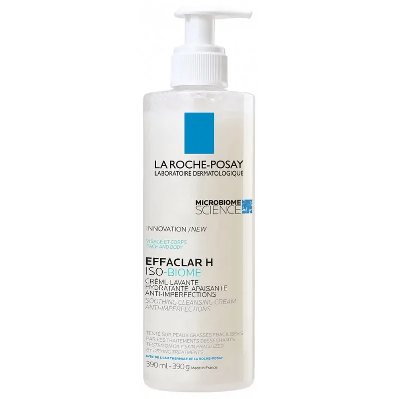 LA ROCHE-POSAY EFFACLAR H ISO-BIOME CREME LAVANTE HYDRATANTE APAISANTE 390ML