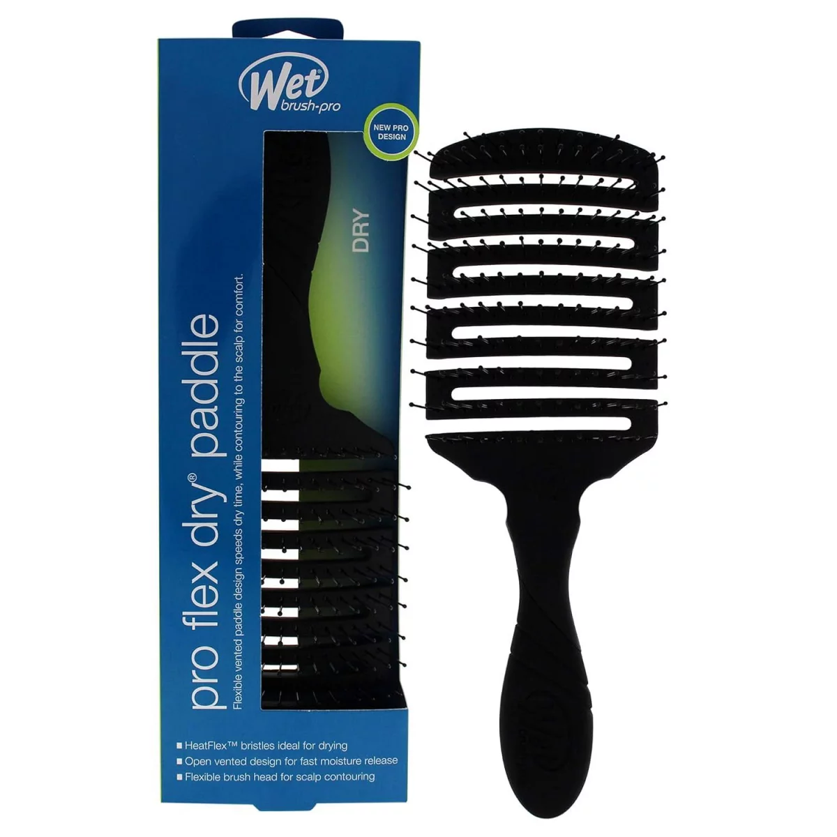WET BRUSH PRO FLEX DRY PADDLE BLACK