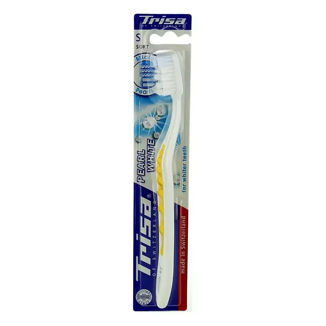 Trisa Brosse A Dents Pearl White Medium