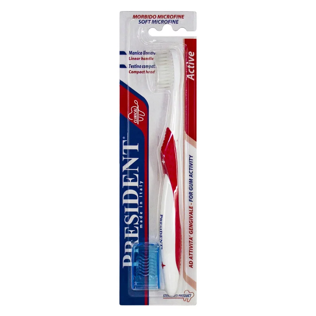 President Brosse A Dents Soft Microfine Active