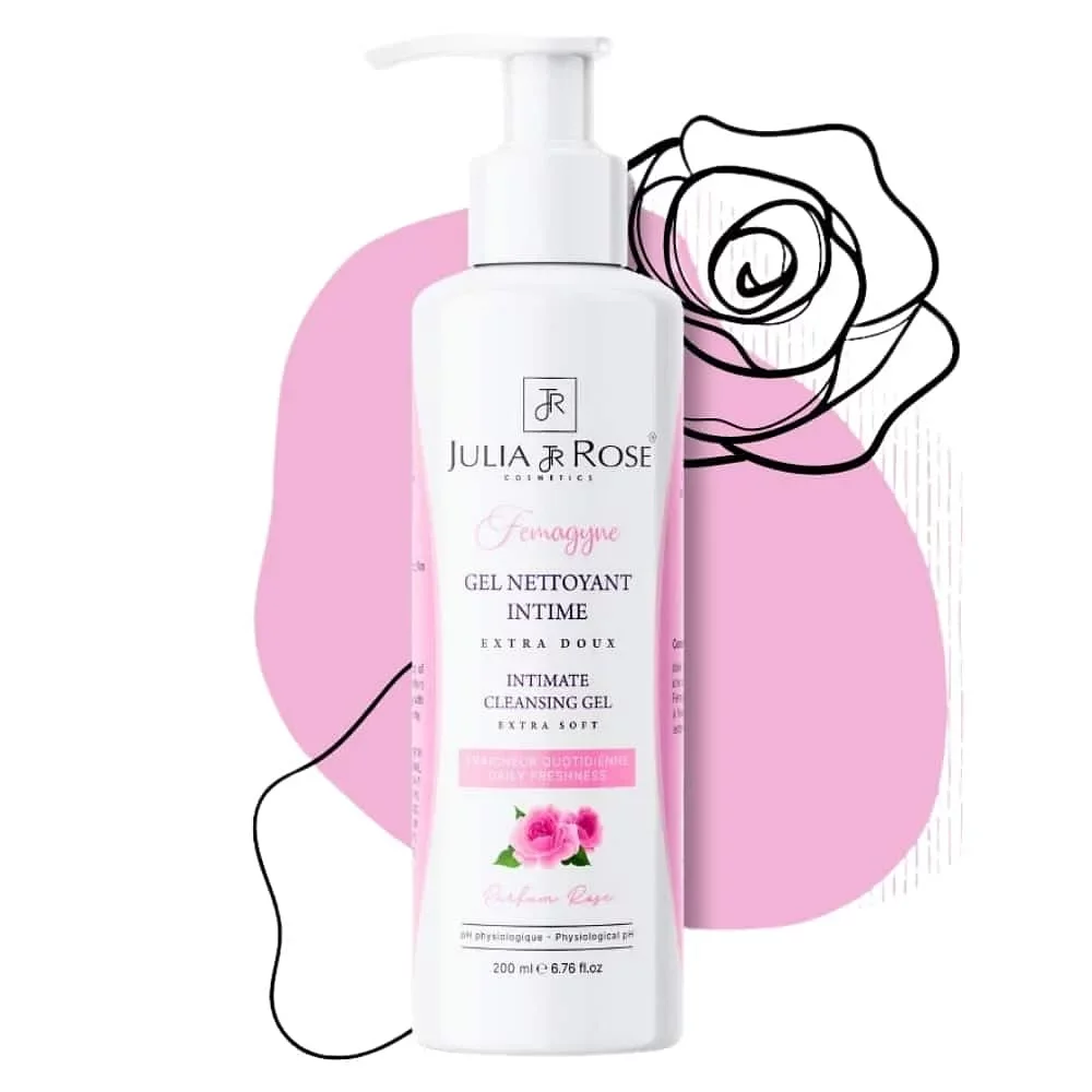 JULIA AND ROSE FEMAGYNE GEL NETTOYANT INTIME PARFUM ROSE 200ML