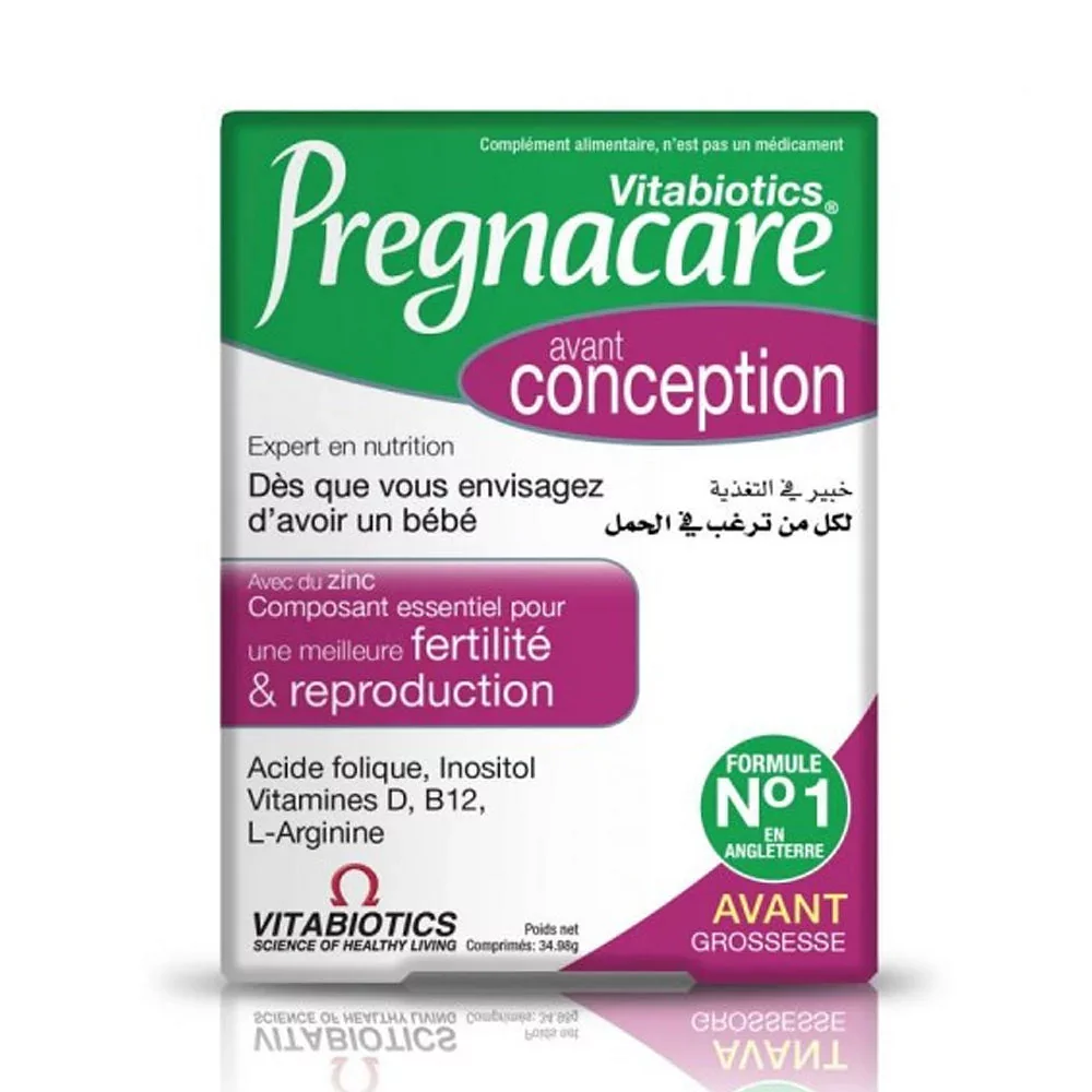 Pregnacare Avant Conception Boite De 30 Comprimes