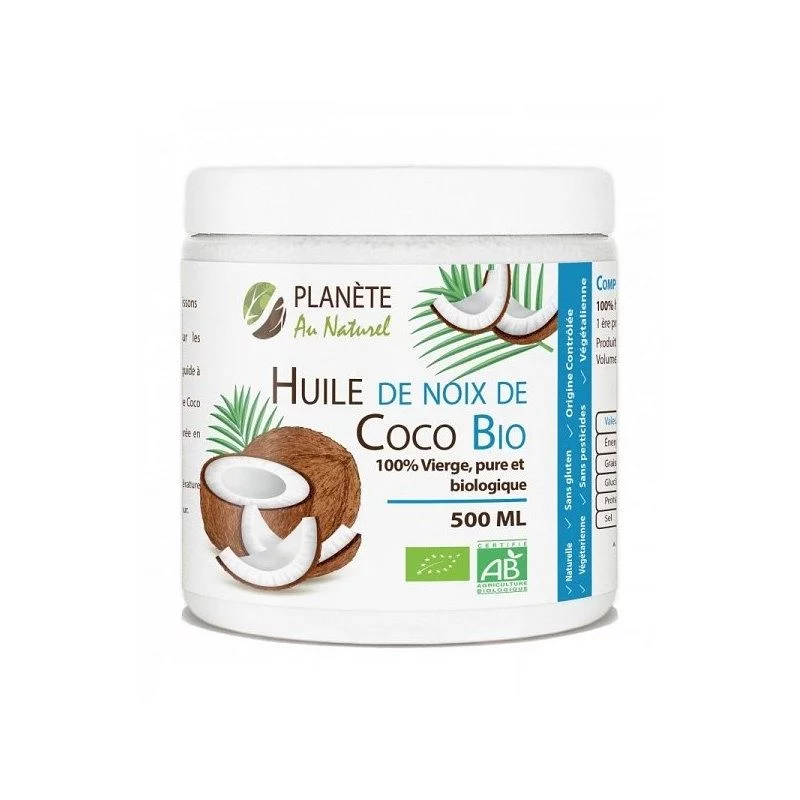 Planete Au Naturel Huile De Noix De Coco Bio 500ml