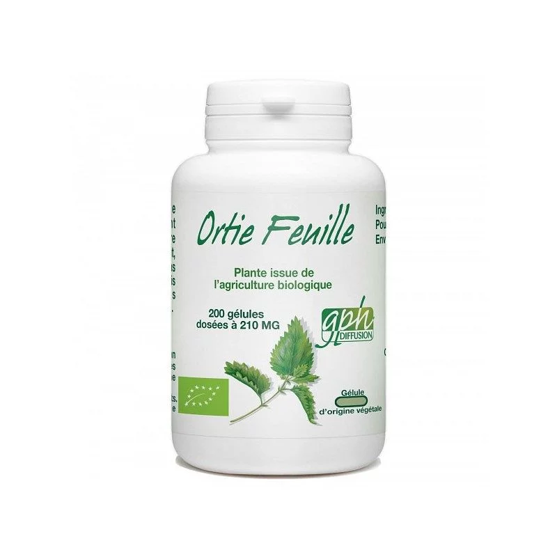 GPH ORTIE FEUILLE BIO 210MG BOITE DE 200 GELULES