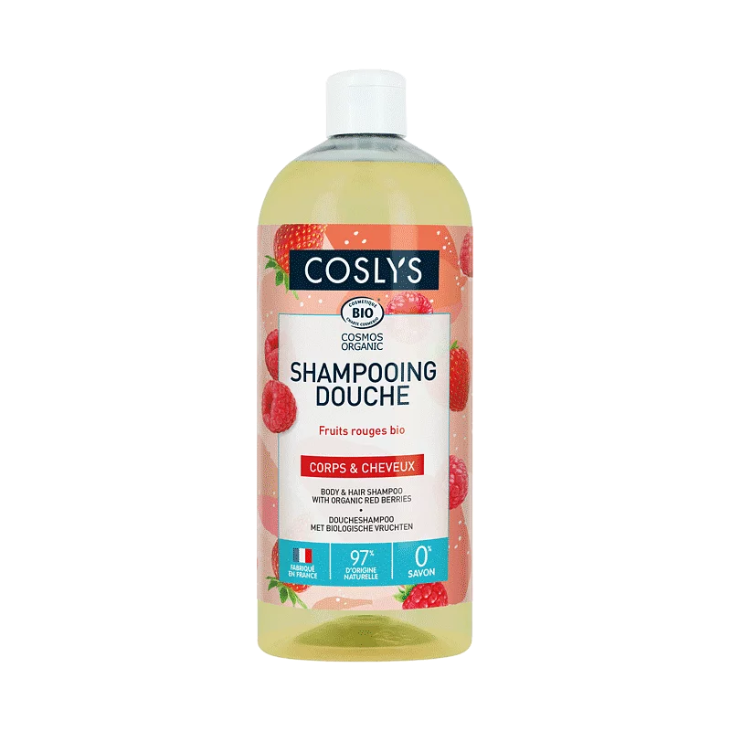 COSLYS SHAMPOOING DOUCHE FRUITS ROUGE BIO CORPS ET CHEVEUX 250ML