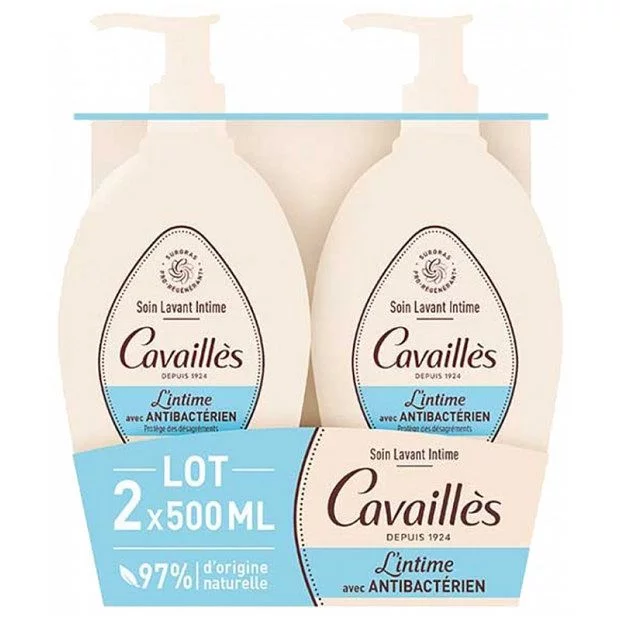 ROGE CAVAILLES PACK DUO SOIN TOILETTE INTIME ANTI BACTERIEN 500ML*2