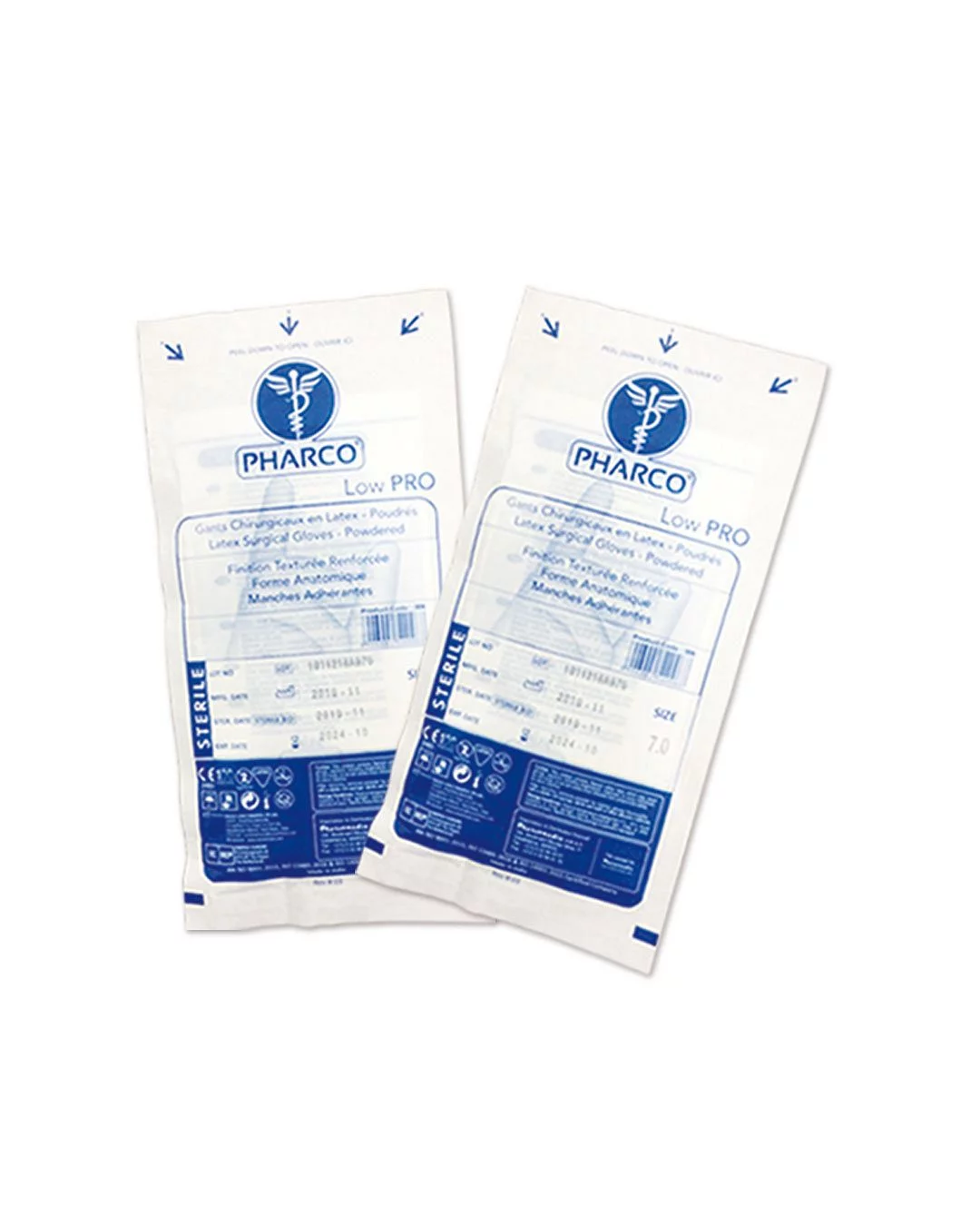 PHARCO GANTS CHIRURGICAUX EN LATEX POUDRES TAILLE 7.5