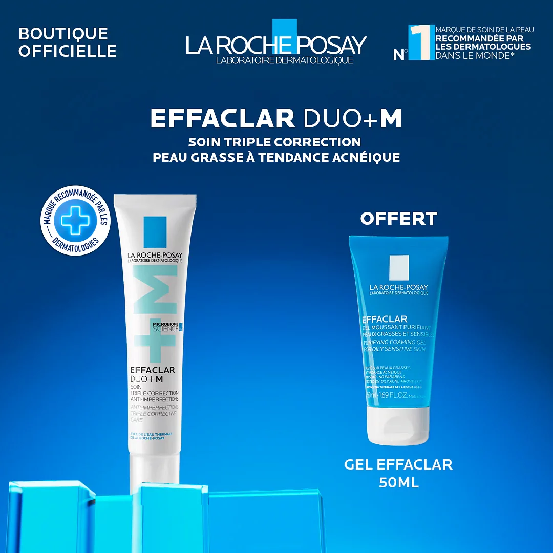 La Roche Posay Effaclar Duo+ 40ml + Effaclar Gel Moussant 50ml Offert