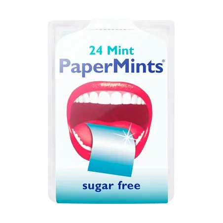 Papermints Feuilles A La Menthe Sans Sucre Boite De 24 Reference 012572