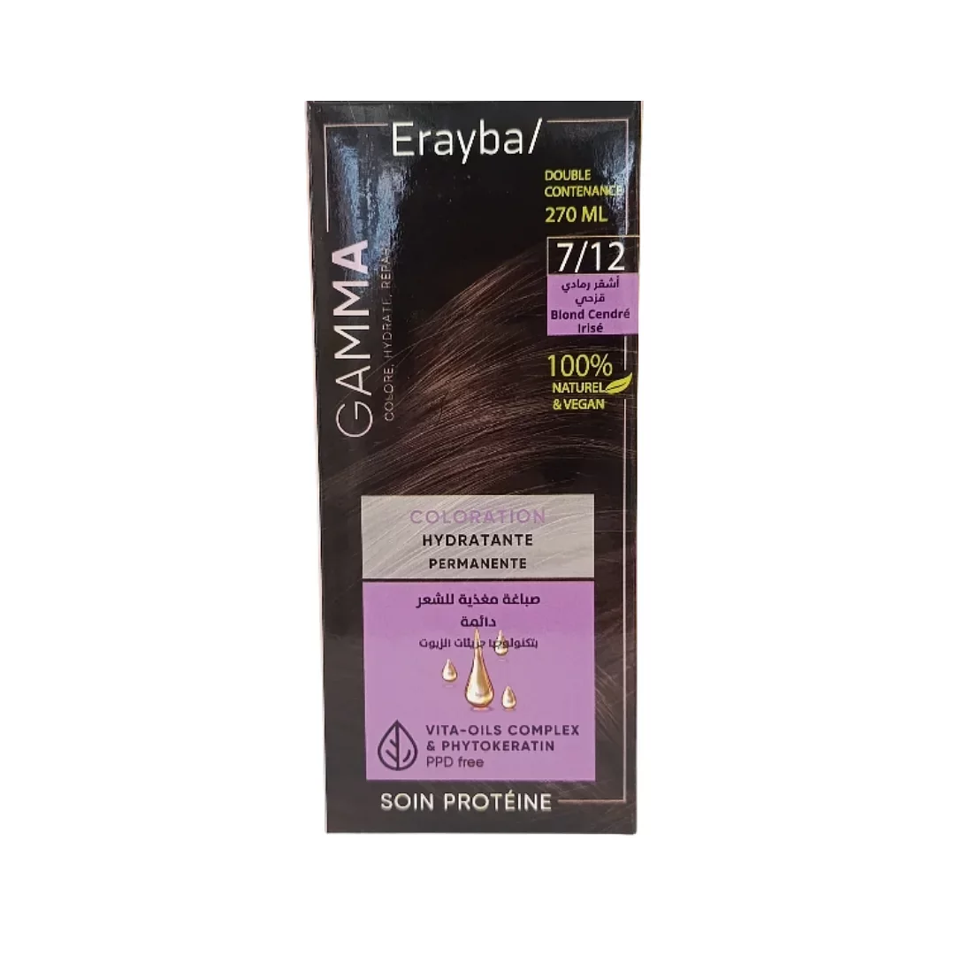 Erayba Gamma Next Blond Cendre Irise 7/12 100ml