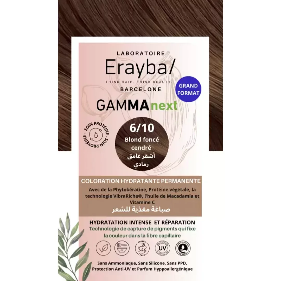 ERAYBA GAMMA COLOR 6/10 BLOND FONCE CENDRE 100ML