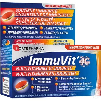 FORTE PHARMA IMMUVIT' MULTIVITAMINES ET IMMUNITE BOITE DE 30 COMPRIMES