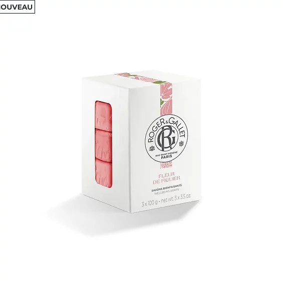 ROGER ET GALLET FLEUR DE FIGUIER SAVON BIENFAISANT 3*100G