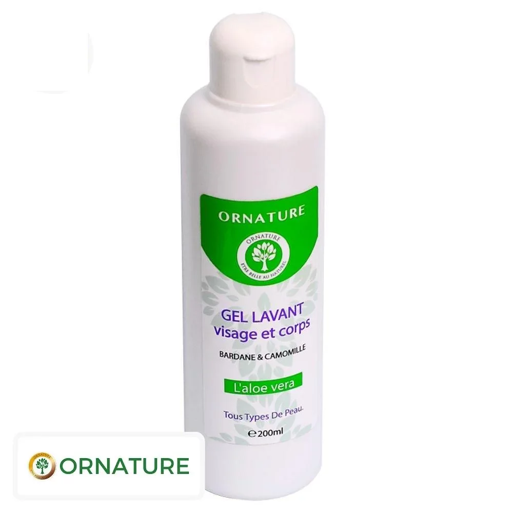 ORNATURE GEL LAVANT VISAGE CORPS ALOE VERA 200ML