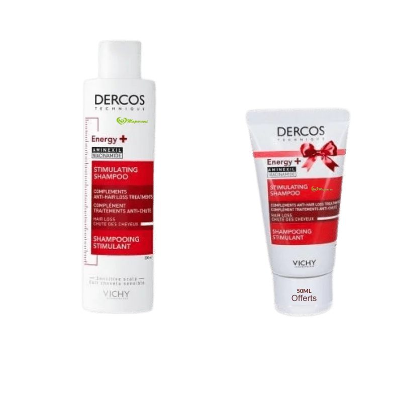 Vichy Dercos Shampooing Energy 200ml + Shampooing Stimulating 50ml