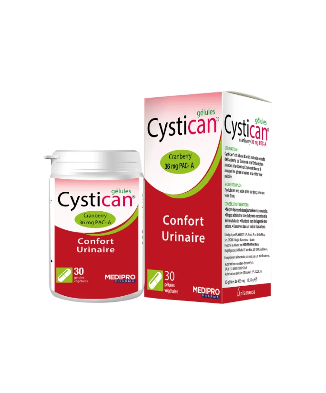 Cystican Confort Urinaire Boite De 30 Gelules