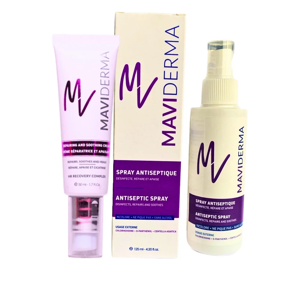 Maviderma Pack Creme Reparatrice Et Apaisante 50ml + Maviderma Spray Antiseptique 125ml