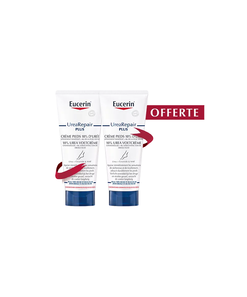 Eucerin Pack Creme Pieds Reparatrice 10% UrÉe + 2eme Creme Offerte