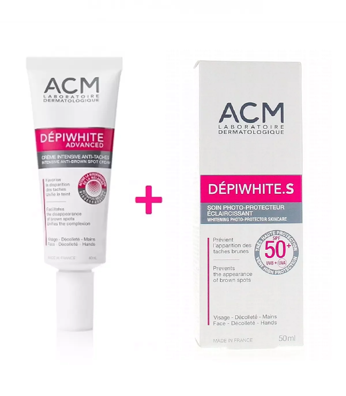 ACM PACK DEPIWHITE ADVANCED CREME INTENSIVE ANTI-TACHES 40ML + ACM DEPIWHITE.S ECRAN ECLAIRCISSANT 50ML