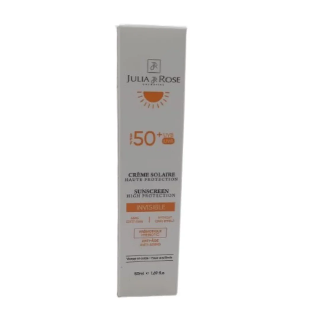 Julia And Rose Creme Solaire Spf50+ Uva Uvb Invisible 50ml