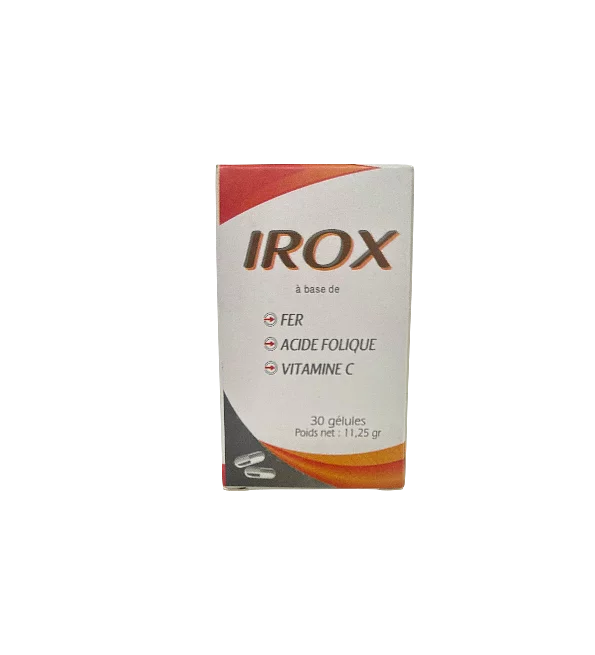 Irox Fer Acide Folique Vita C Boite De 30 Gelules