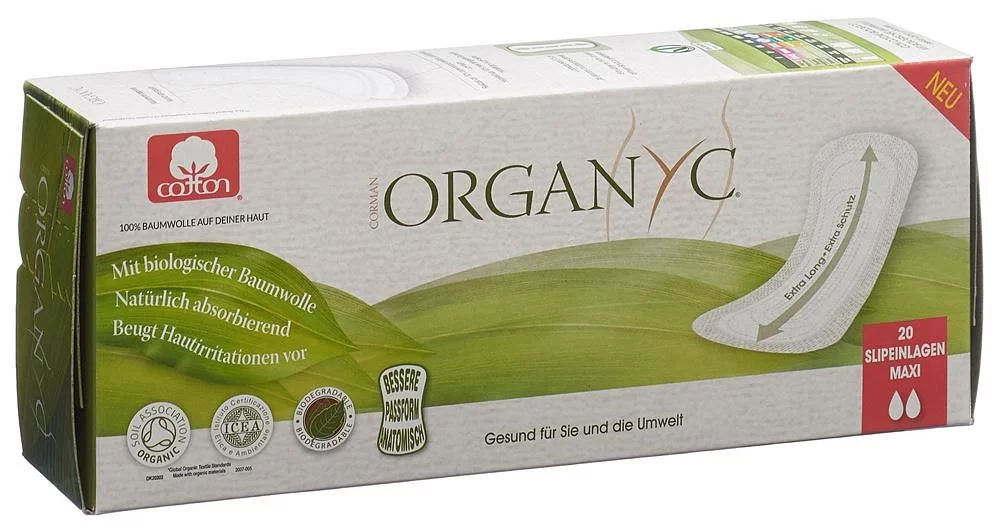 Organyc Protege Slip Extra Long Maxi Boite De 20