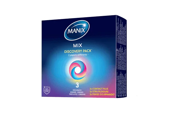 Manix Mix Boite De 3 Preservatifs