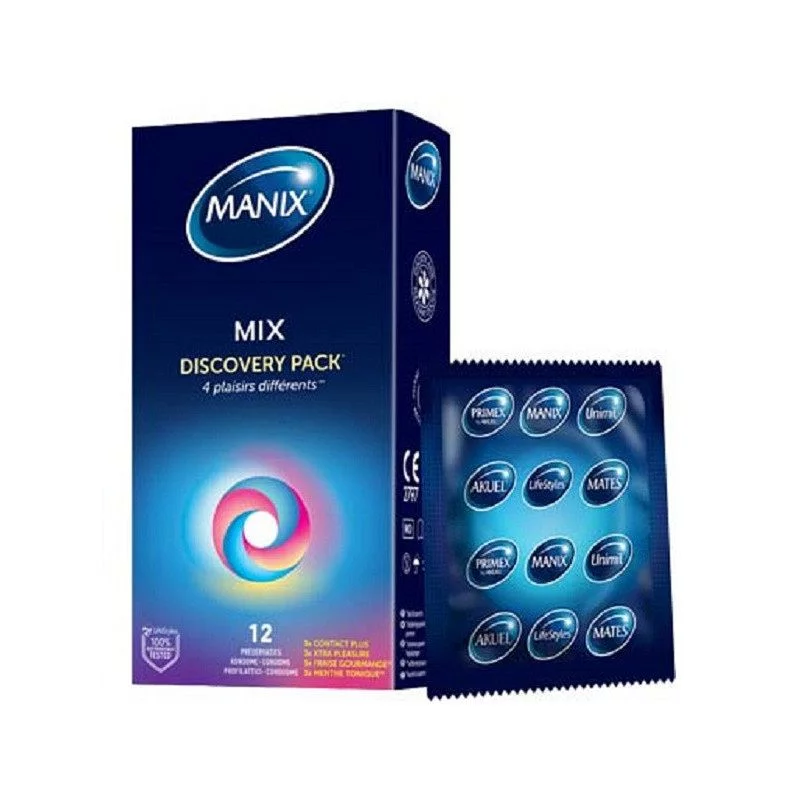 Manix Mix Discovery Pack 12 Preservatifs