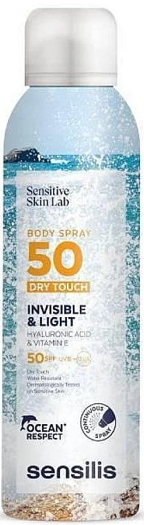 SENSILIS BODY SPRY DRY TOUCH SPF50+ INVISIBLE & LIGHT 200ML