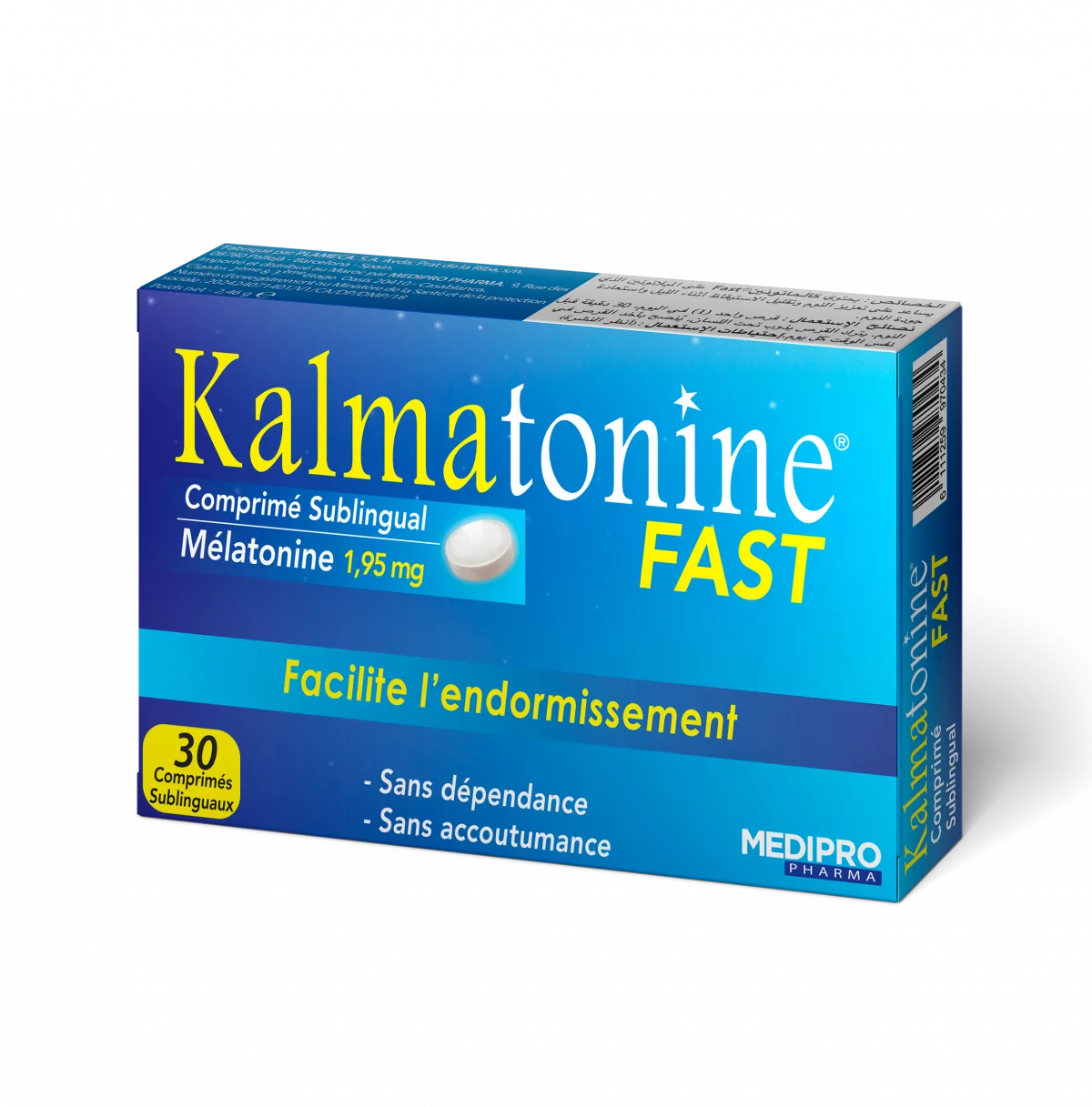 KALMATONINE FAST MELATONINE 1.95MG BOITE DE 30 COMPRIMES