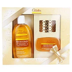 Roge Cavailles Coffret Veloutant Huile Bain Et Douche 250ml + Savon Huile Veloutant Huile Argan Et Amande
