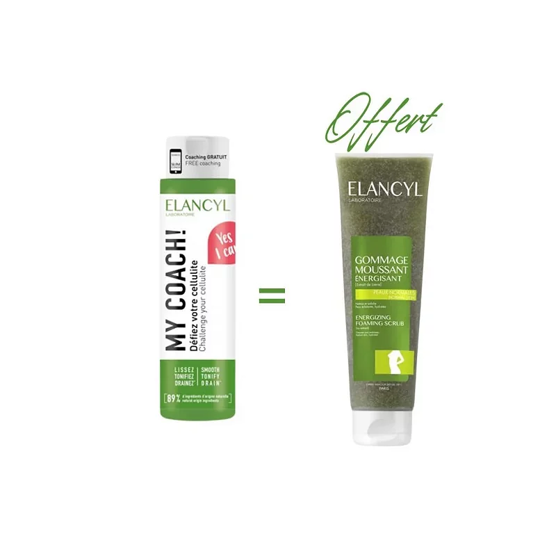 Elancyl Pack My Coach 200ml + Gommage Moussant 150ml Offert