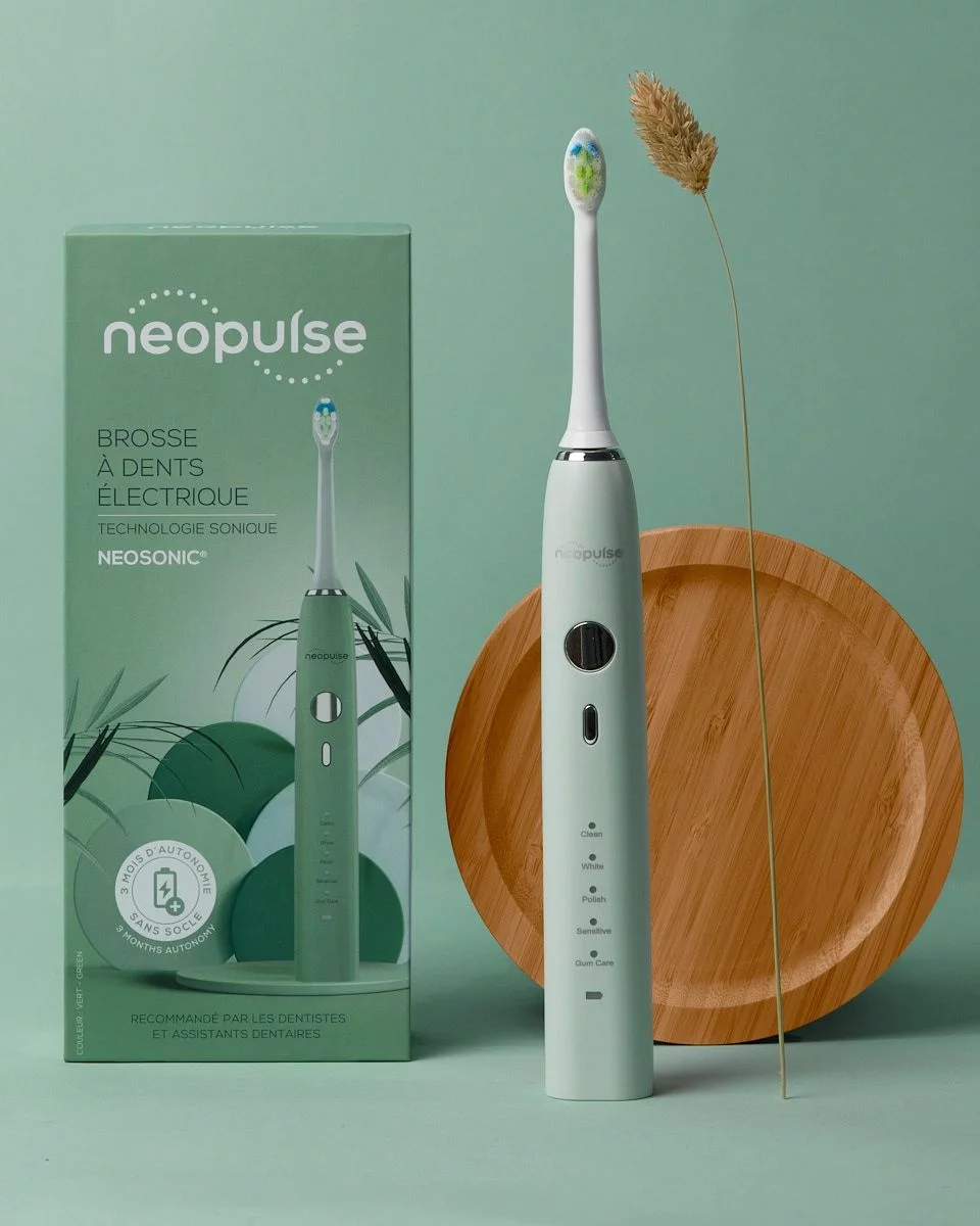 Neopulse Brosse A Dents Electrique Neosonic Vert Sauge Reference 4405