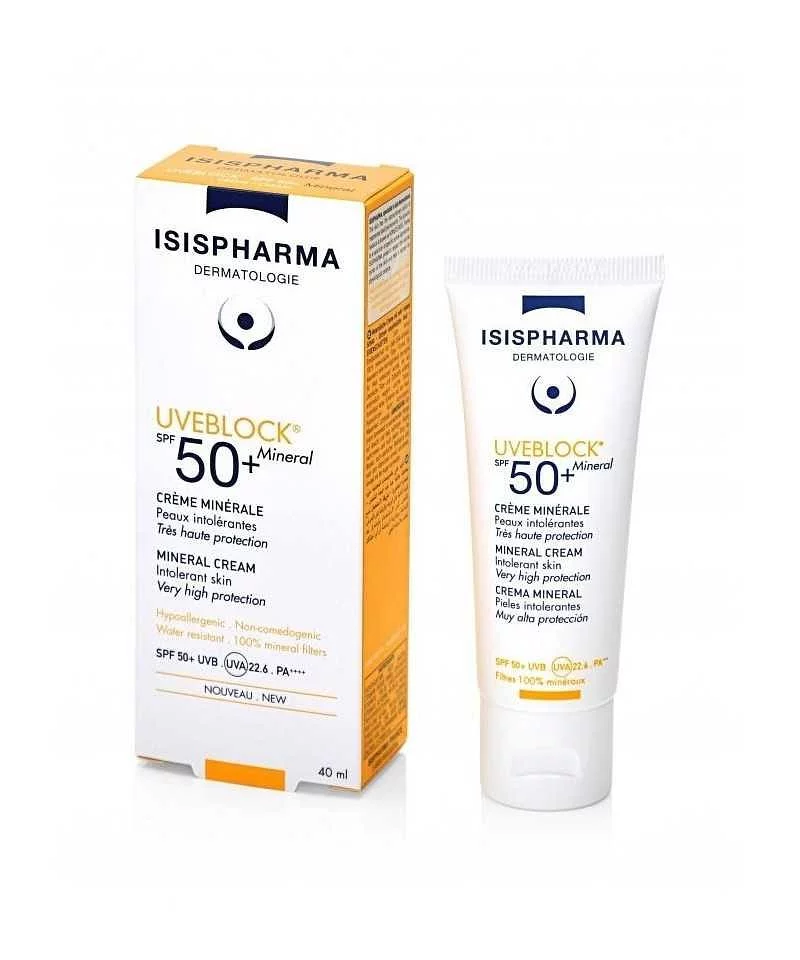 ISISPHARMA UVEBLOCK SPF50+ CREME MINERALE INVISIBLE 40ML REFERENCE COIVISI012