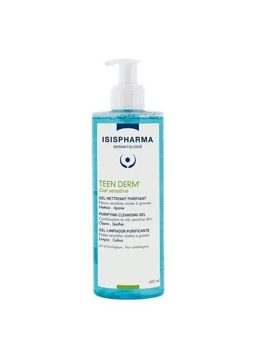 Isispharma Teen Derm Sensitive Gel Nettoyant Purifiant 250ml Reference Coivisi053